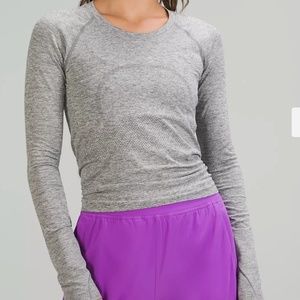 Lululemon Swiftly Tech cropped long sleeve